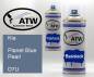 Preview: Kia, Planet Blue Pearl, D7U: 400ml Sprühdose + 400ml Klarlack - Set, von ATW Autoteile West.